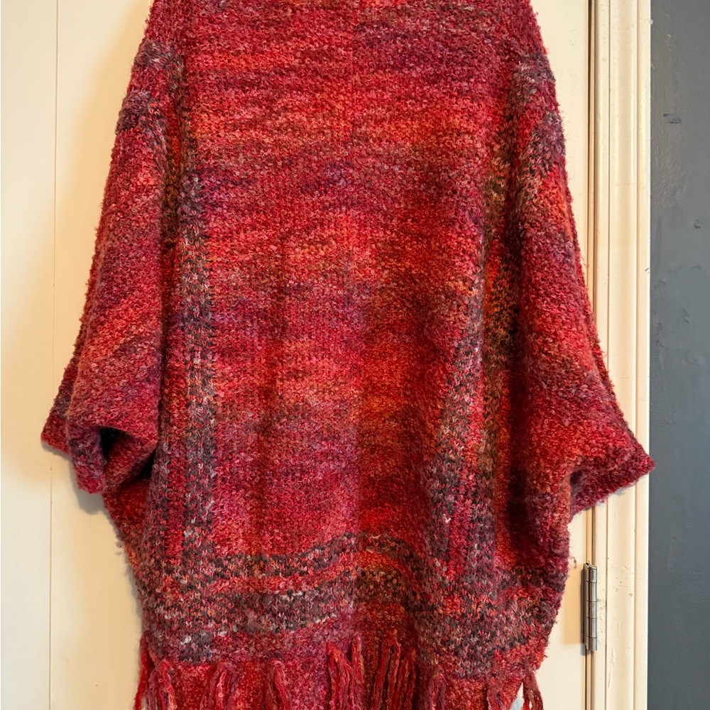 Anthropologie Sleeping On Snow Fringe Boucle Cocoon Cardigan - Picture 2 of 5